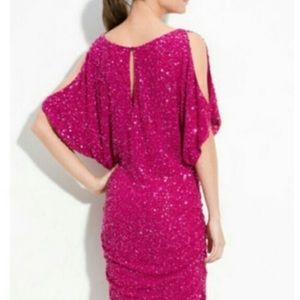 Aidan Mattox Beaded Jeweled Dress Sz 12